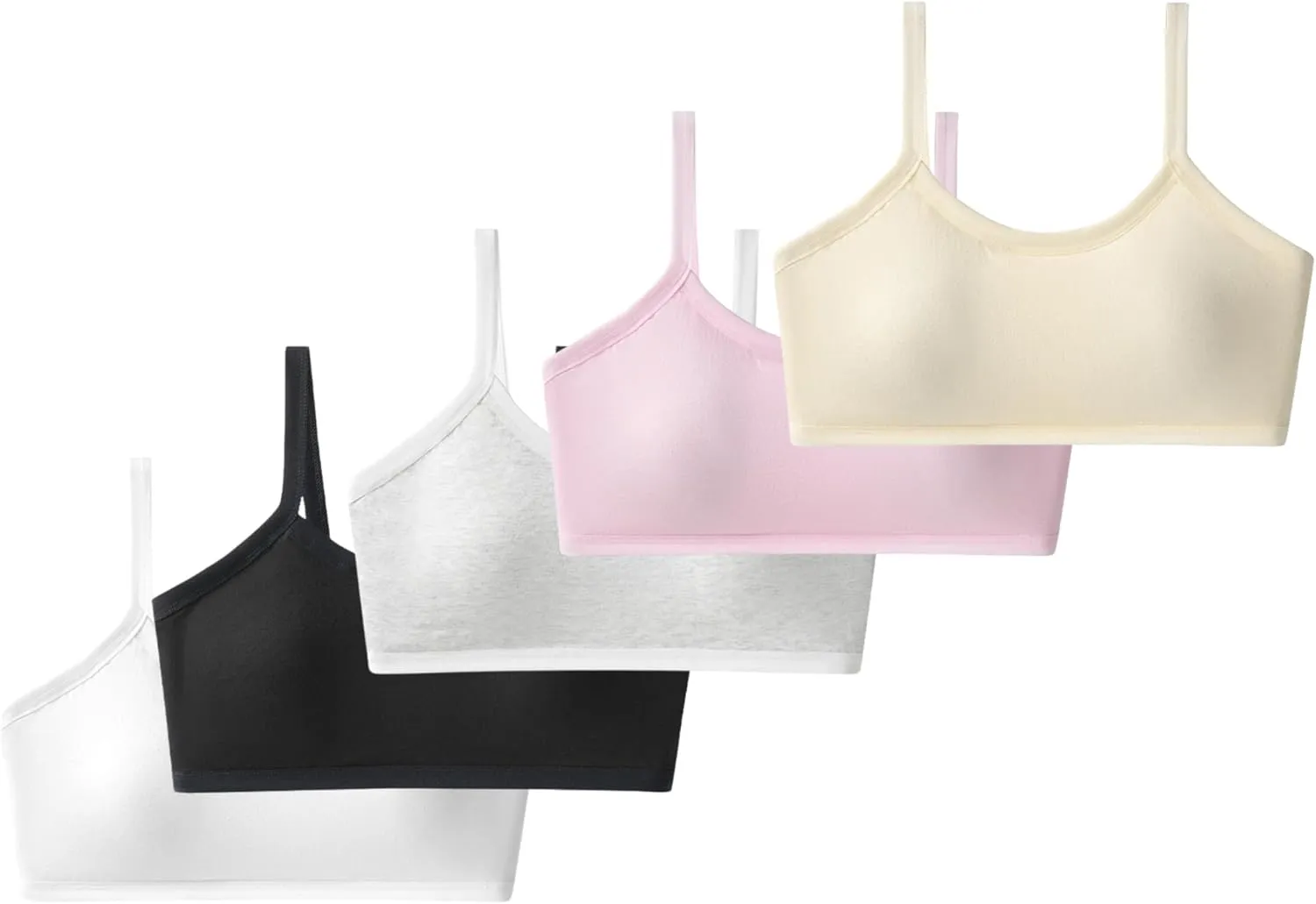 Big Girls Bra Comfort Flex Fit Seamless for Girl Teens with Adjustable Straps, Pull-on Design