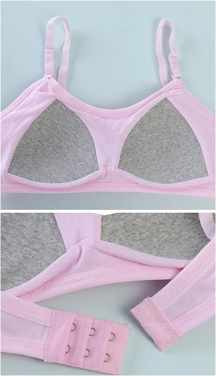 Big Girls Bra Comfort Flex Fit Seamless for Girl Teens with Adjustable Straps, Pull-on Design