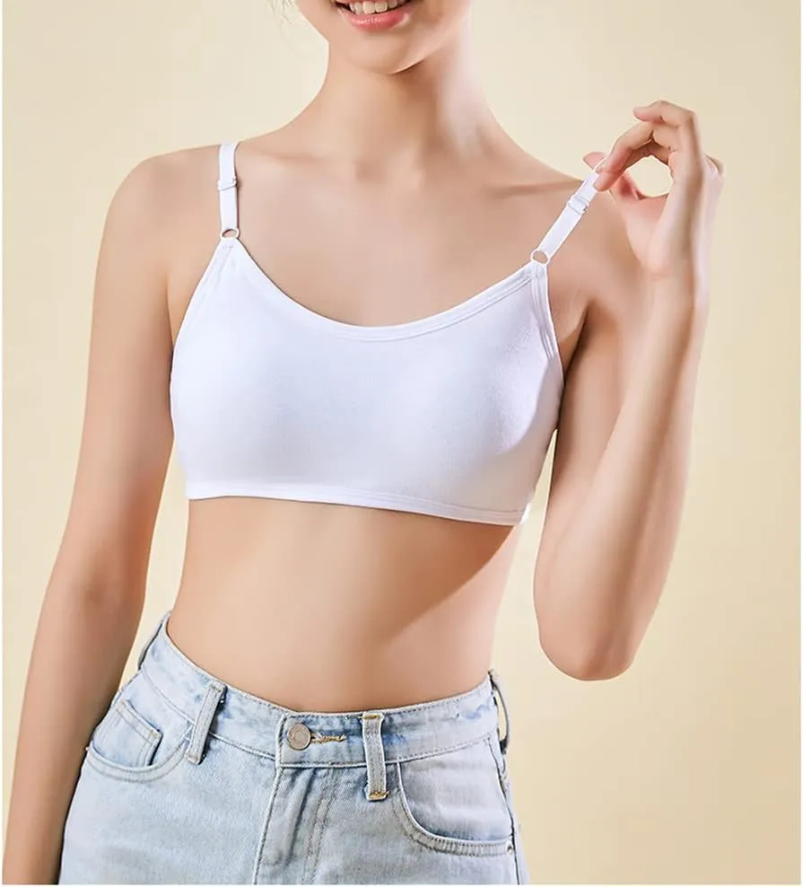 Big Girls Bra Comfort Flex Fit Seamless for Girl Teens with Adjustable Straps, Pull-on Design