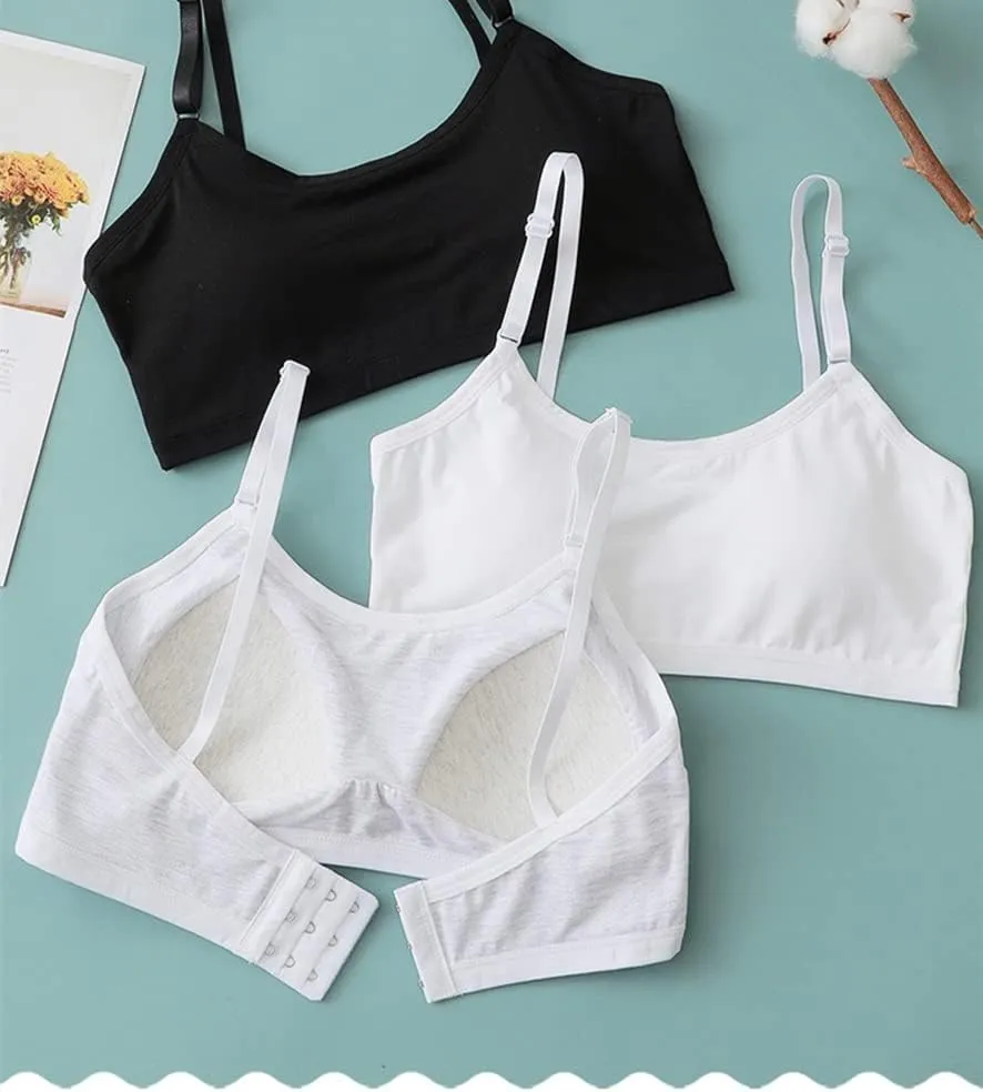 Big Girls Bra Comfort Flex Fit Seamless for Girl Teens with Adjustable Straps, Pull-on Design