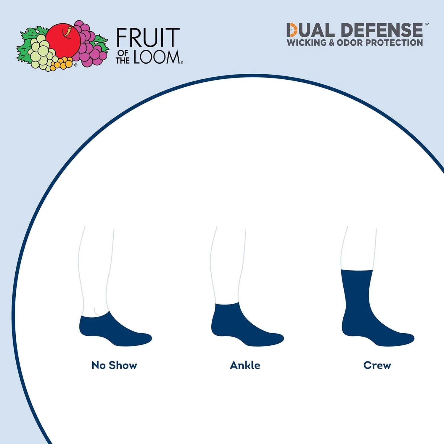 Fruit of the Loom Boys' Dual Defense Ankle Socks (10 Pack)