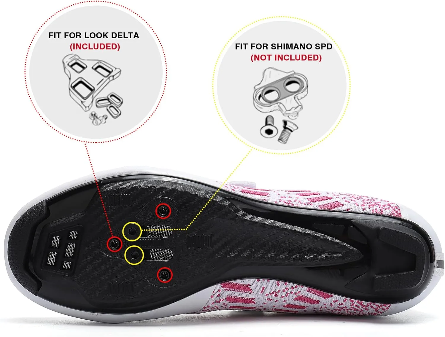 Unisex Road Bike Cycling Shoes Compatible with Peloton Shimano SPD Bike Riding Shoes for Men Women, 3 Straps, Pre-Installed Delta Cleats for Indoor Outdoor Cycling Biking